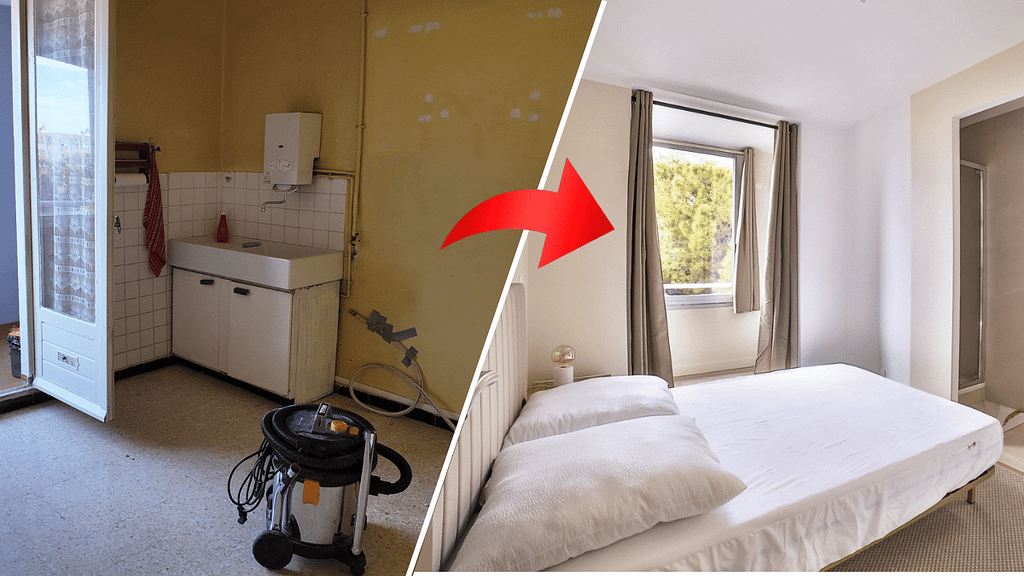 Appartement rénové après travaux de valorisation, combinaison de charme ancien et décoration moderne