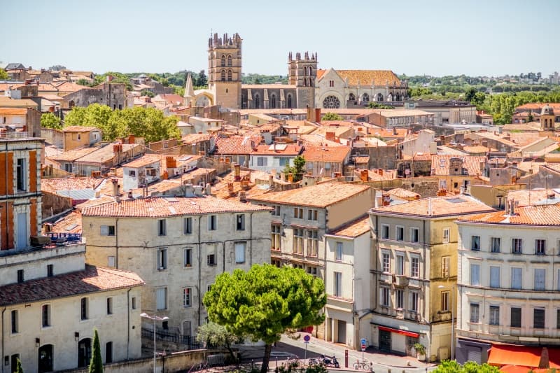 Aerial,Cityscape,View,On,The,Old,Town,With,Cathedral,In