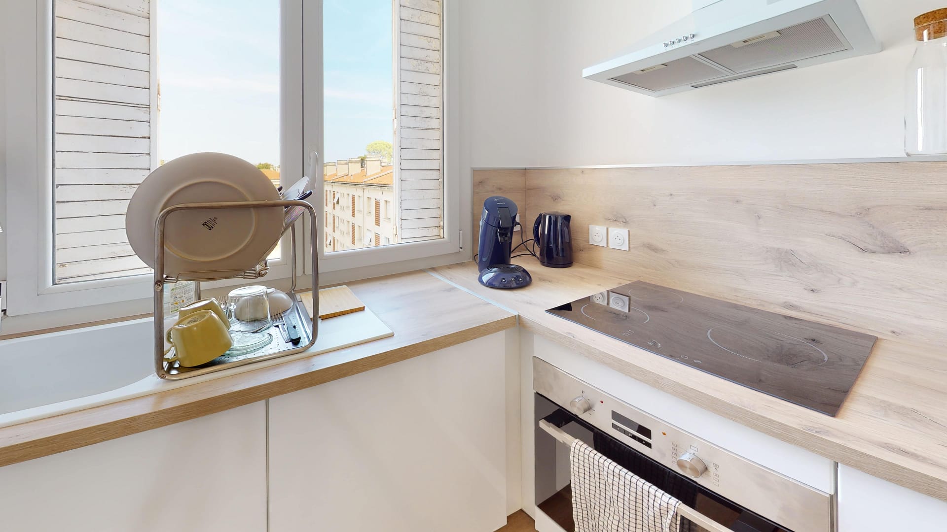 Cuisine rénovée — colocation Laverunia, Montpellier