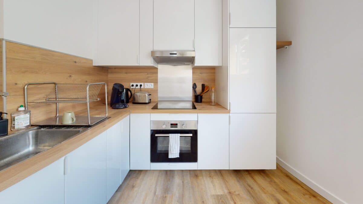 Cuisine rénovée — appartement Roka, Montpellier