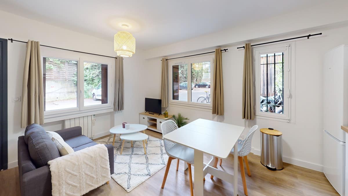 Séjour rénové — appartement Belona, Montpellier